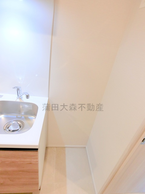 レガリス蒲田のキッチン|冷蔵庫置き場