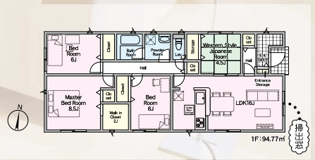 【間取り】 | 糟屋郡須恵町新原第5　号棟（全3棟）【仲介手数料無料・0円】 | 平日、土日祝日もお好きな日時にご見学可能です。お気軽にお問合せ下さい。
