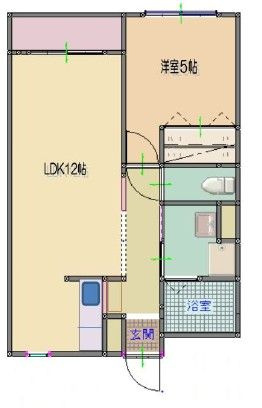 ロイヤルサニーハイツの間取り|間取りです。