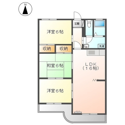 エスポワール南ヶ丘の間取り