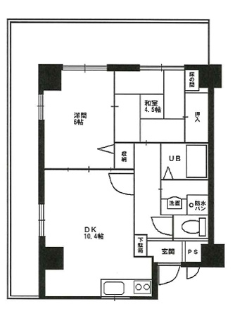 シェグランほり川の間取り