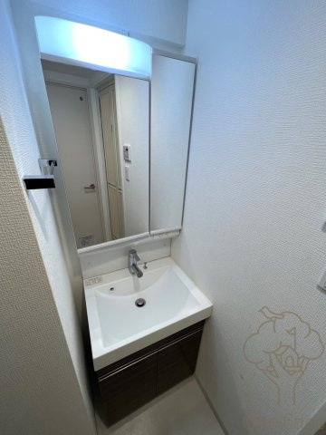 エス・キュート南森町の独立洗面台