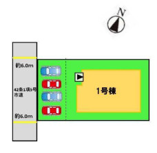 【区画図】 | 糟屋郡須恵町大字須恵22期　1号棟（全1棟）【仲介手数料無料・0円】 | 区画図です。1号棟