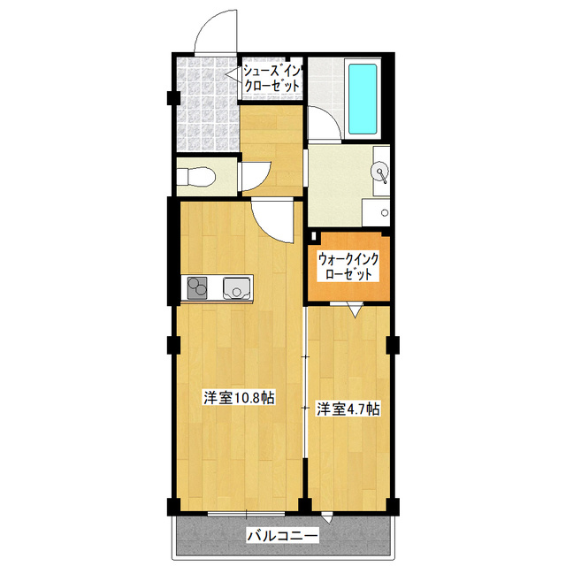 ノルデランテ篠崎の間取り|間取図です。