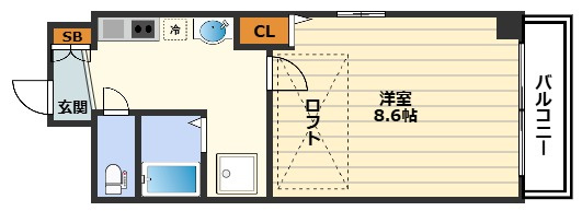 アルビオン西梅田の間取り