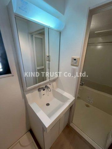 アルビオン西梅田の洗面所|脱衣スペースもあります