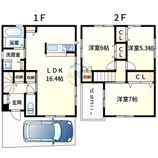 【間取り】 | 八尾市田井中3丁目築浅戸建 | 八尾市田井中3丁目築浅戸建　間取り
