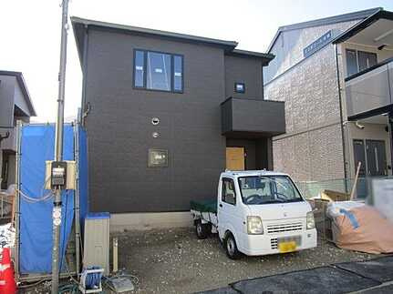 安佐南区伴東5丁目の前面道路含む現地写真