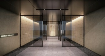 RJRプレシア蒲田のエントランス|オートロックと宅配ボックス付きのエントランス