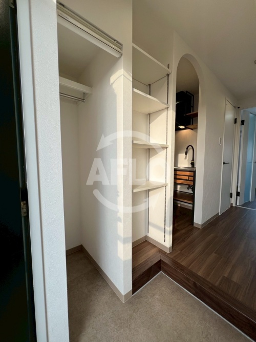 おおきに北梅田サニーアパートメントの収納|おおきに北梅田アパートメント　シューズボックス