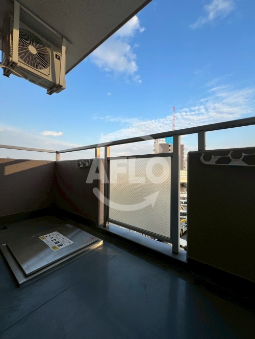 おおきに北梅田サニーアパートメントのバルコニー