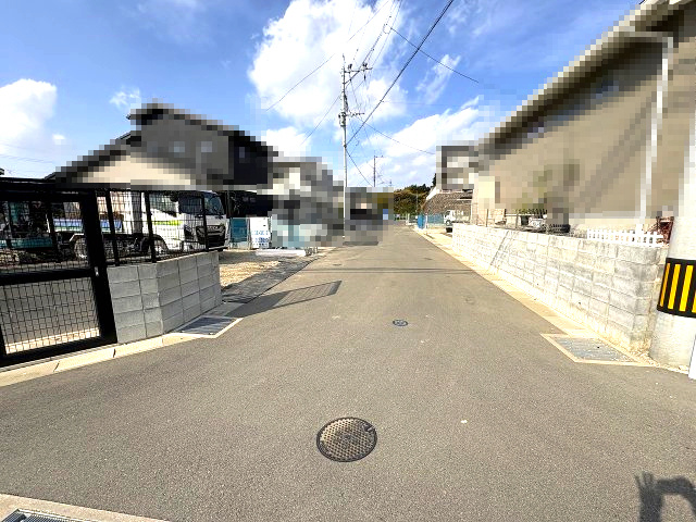 【その他】 | 糟屋郡須恵町上須惠25期　4号棟（全7区画）【仲介手数料無料・0円】 | 現地写真。前面道路です。