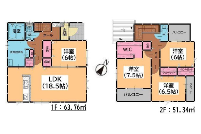 【間取り】 | 糟屋郡須恵町上須惠25期　4号棟（全7区画）【仲介手数料無料・0円】 | 平日、土日祝日もお好きな日時にご見学可能です。お気軽にお問合せ下さい。