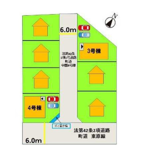 【区画図】 | 糟屋郡須恵町上須惠25期　4号棟（全7区画）【仲介手数料無料・0円】 | 区画図です。4号棟