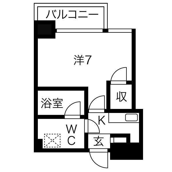アスール江坂3rdの間取り