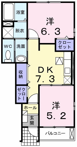 グリーンガーデン・いのの間取り|間取図