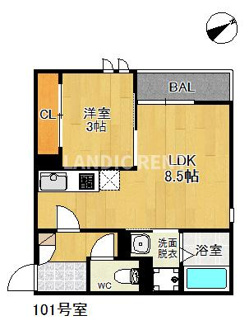 【間取り】 | Grandtic Giglio博多