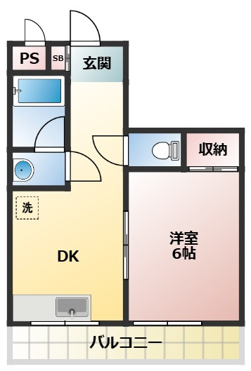 平松ハイツの間取り