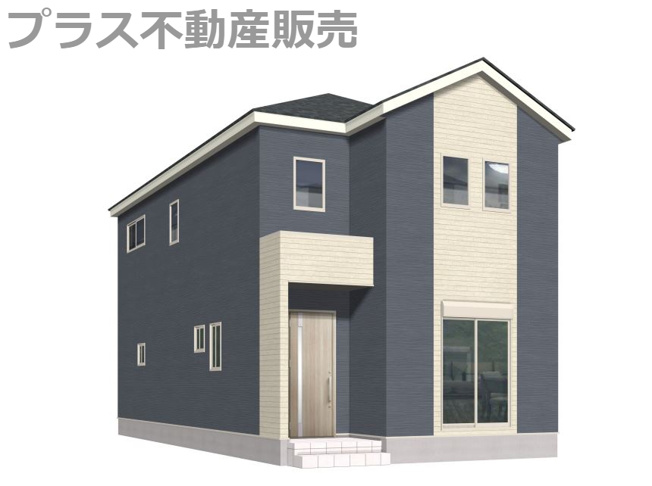 【外観】 | 糟屋郡宇美町宇美中央1丁目4期　3号棟（全3棟）【仲介手数料無料・0円】 | 完成イメージの外観パースです。