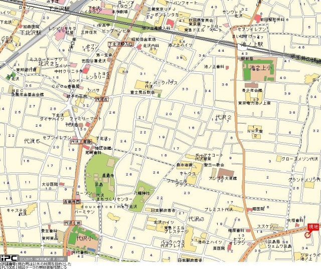 スカイコート駒場東大前の地図