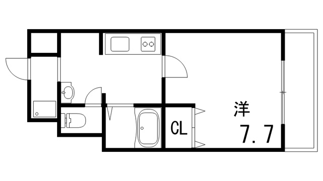 グラーツィア東灘の間取り