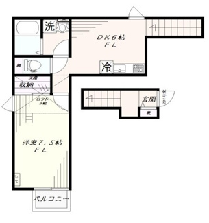 【間取り】 | メゾン四ツ谷 | 間取りです。