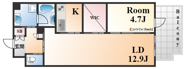Zonna神戸磯上通（ゾナ神戸磯上通）の間取り