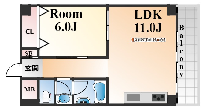灘ロイヤルハイツの間取り