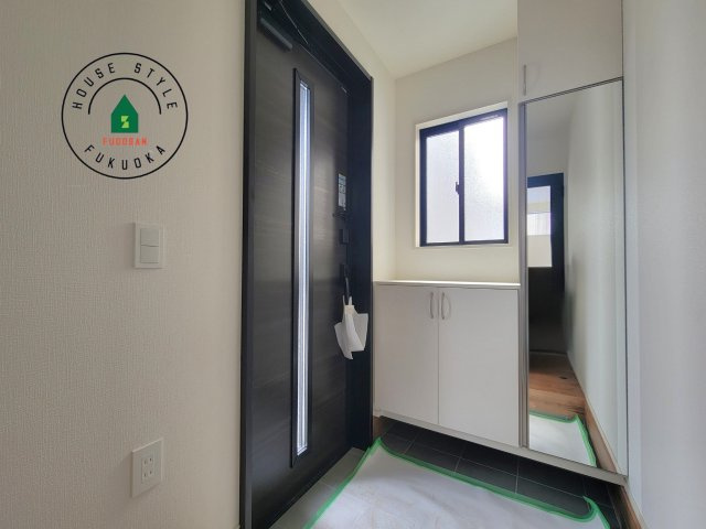 古賀市天神7丁目第5-2棟（1号棟）の防犯設備|二重ロックでしっかり防犯対策ができます。