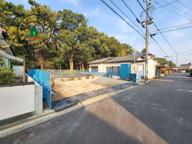 古賀市花見南3丁目第4-1棟（1号棟）の前面道路含む現地写真|見学の時間などお気軽にお問い合わせ下さい。