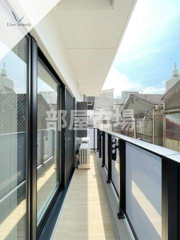 CLK南千住のバルコニー