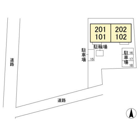 シエロ Bの区画図