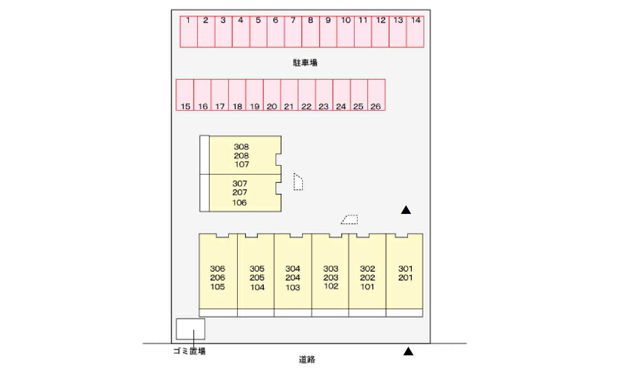 ハイム・コンフォート新松戸の駐車場|駐車場