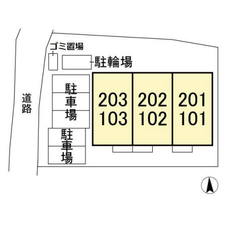 グリーンヒルズの区画図