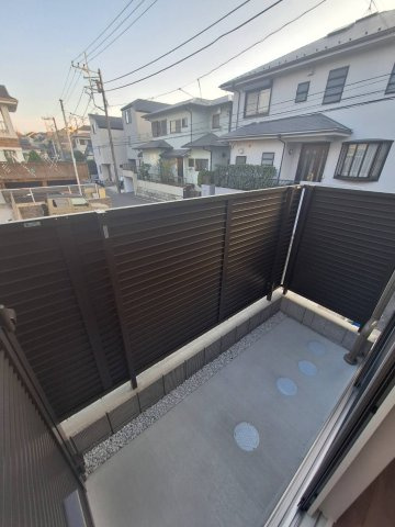 横濱ヒルズⅡのバルコニー