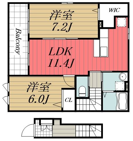 【間取り】 | ハーモニー ルージュ