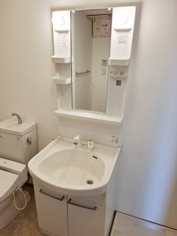 ベルエアー江上の洗面所