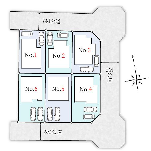 【GRAFARE　ZEH水準仕様】小平市栄町７期の区画図