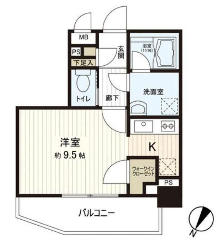 Le-lion西日暮里の間取り
