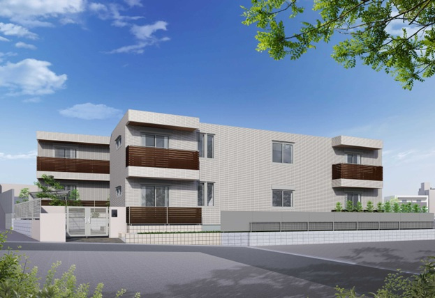 （仮称）野毛一丁目メゾンC棟の外観パース