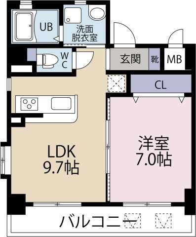 コンソラーテ薬院の間取り