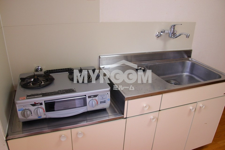 第１９紀州ハイツのキッチン|２口ガスキッチン★（同一仕様写真）