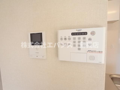 【セキュリティ】 | リオハイト | セキュリティ会社加入でモニタ付インターホン