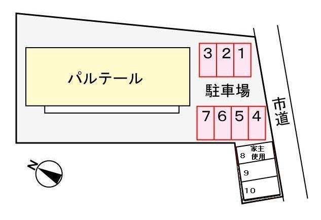 パルテールの区画図