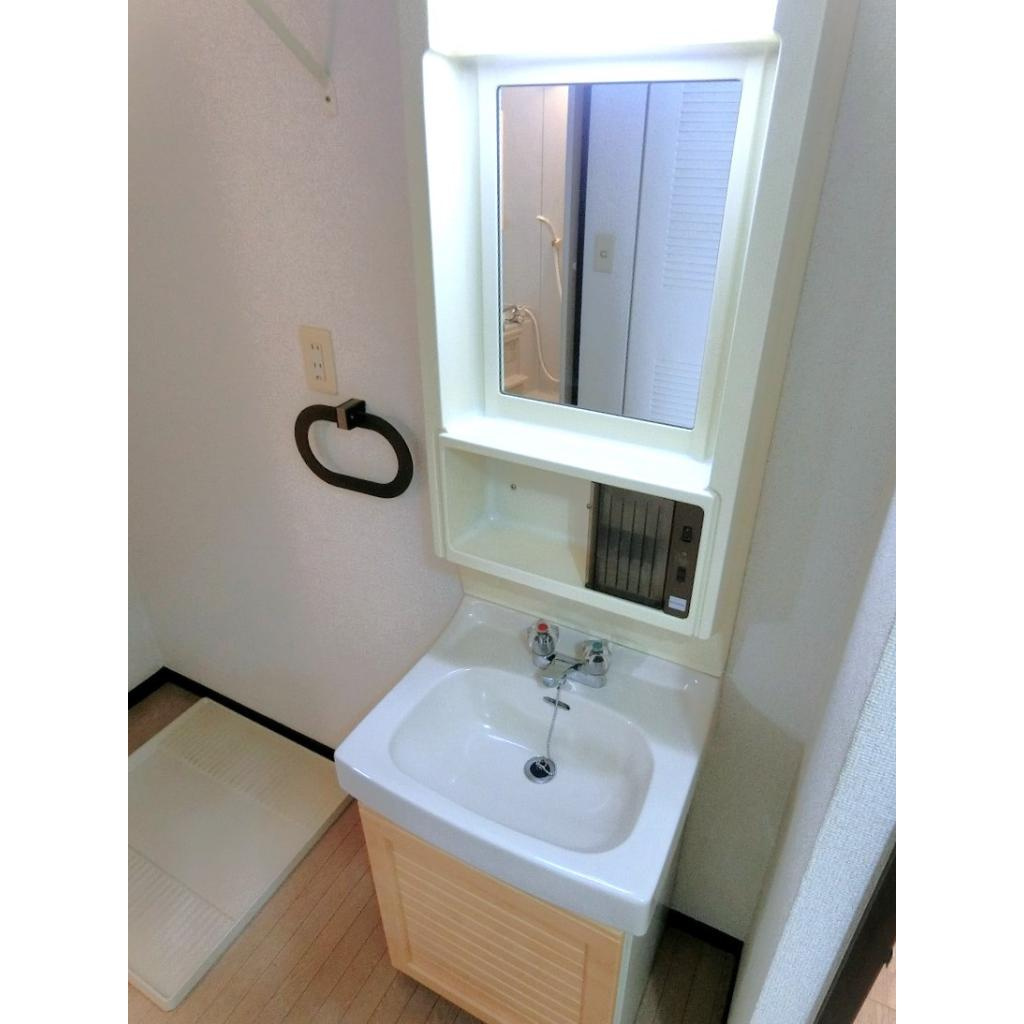 シャトルチグサ　Ａ棟の洗面所