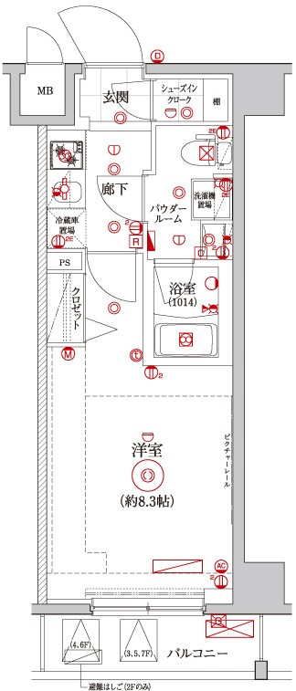 レアライズ押上の間取り