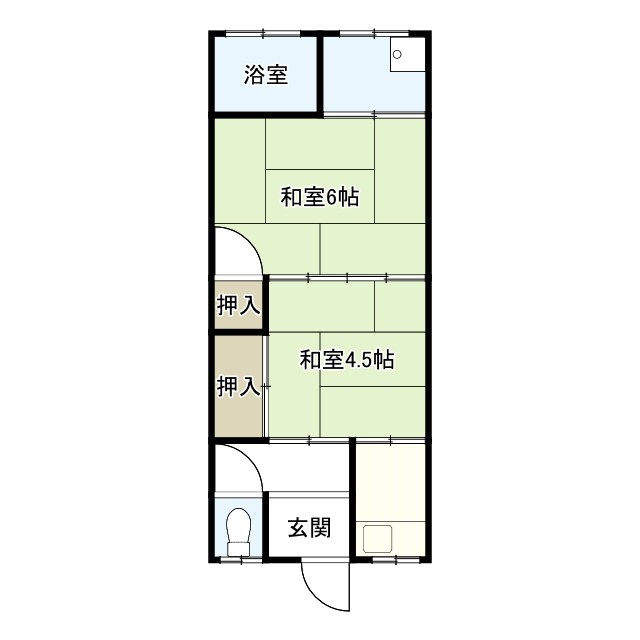 元寺町アパートの間取り