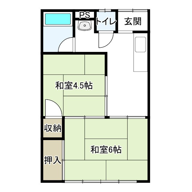 三葛アパートの間取り