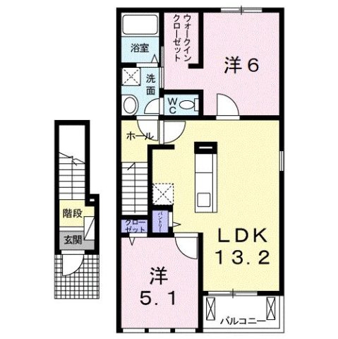 オリーブビレッジ上野山Ⅱの間取り