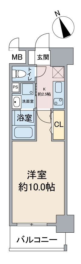 スカイコート千代田の間取り